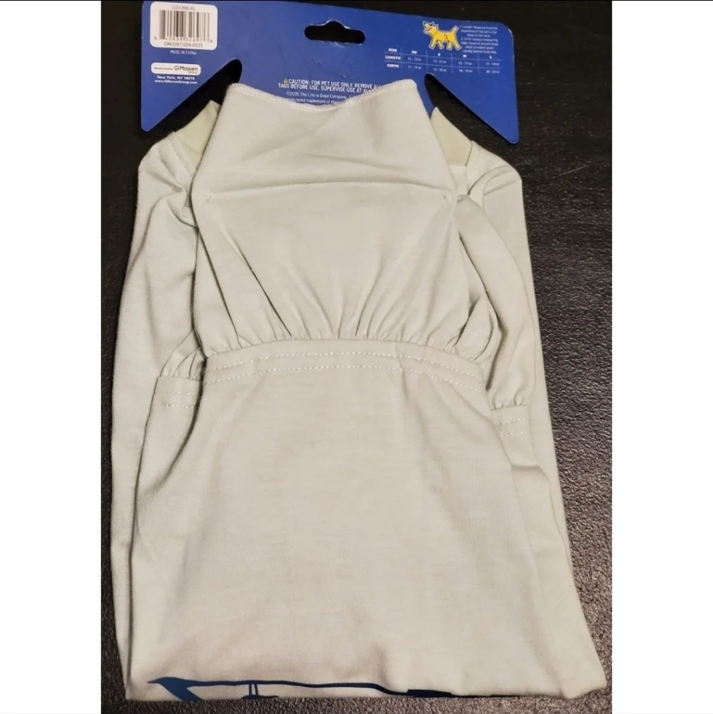 New with tags. Life Is Good Sun Palm Tree Dog Pet Dress W/Leash Hole Green Sz XL